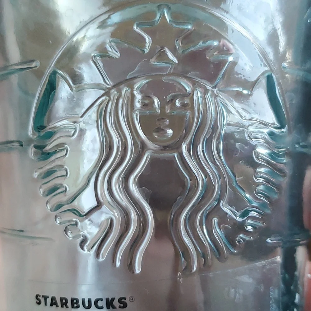 NWT Starbucks Green Recycled Glass‎ 16oz Grande Reusable Cup